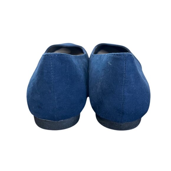 Ataiwee Womens Flats Blue Faux Suede Pointed Toe Size Size 7.5 - Picture 3 of 10